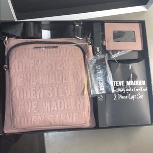 steve madden mauve crossbody and card case
